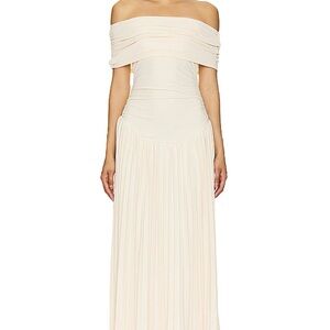 Lioness Strapless Cream Dress